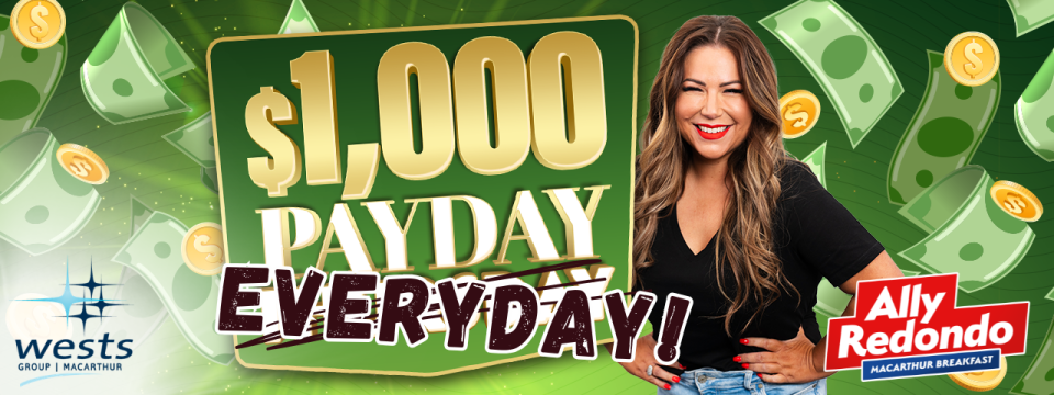 $1000 Payday Thursday… EVERY DAY