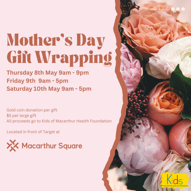 Kids of Macarthur Mothers Day Gift Wrapping