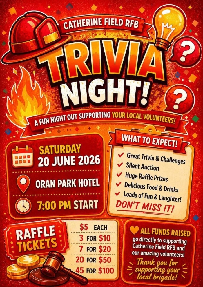 Catherine Field RFB Trivia Night