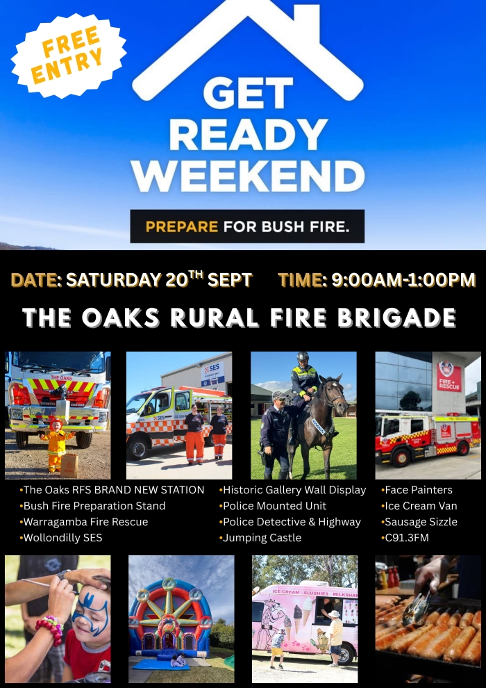 Get Ready Weekend - The Oaks Rural Fire Brigade