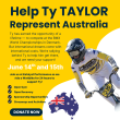 Help Ty Taylor Represent Australia!