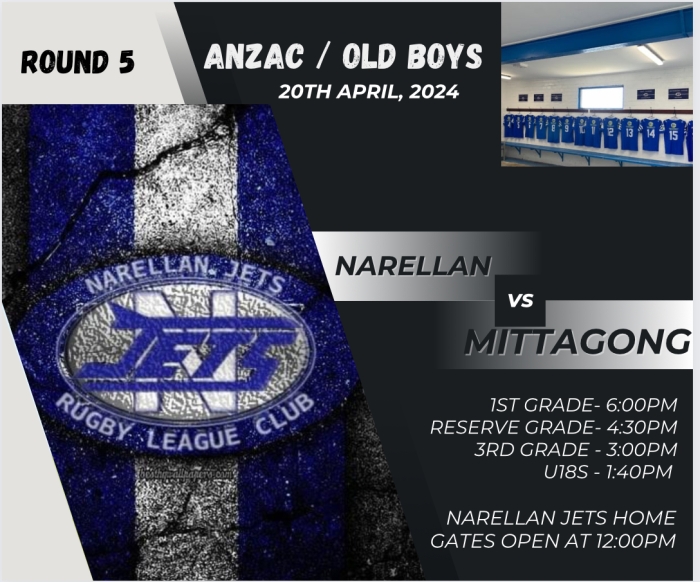 Narellan Jets ANZAC/Old Boy round- local Rugby League