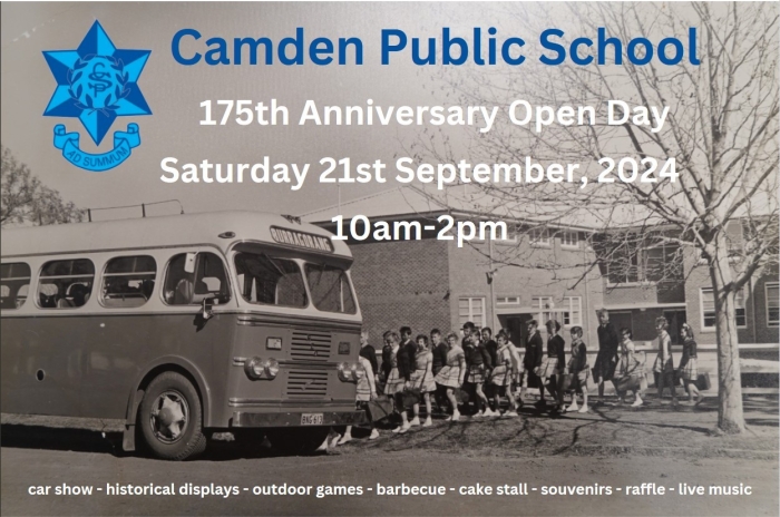 Camden Public School 175th Anniversary Open Day