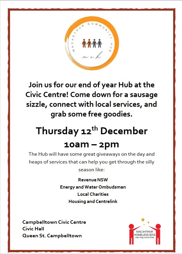 Macarthur Community Hub Sausage Sizzle