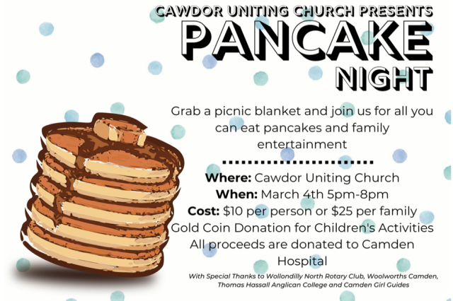 Cawdor Uniting Church - Pancake Night