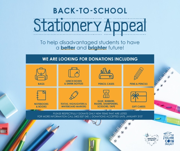 Silver Coin Project - Back To School - Stationery Appeal