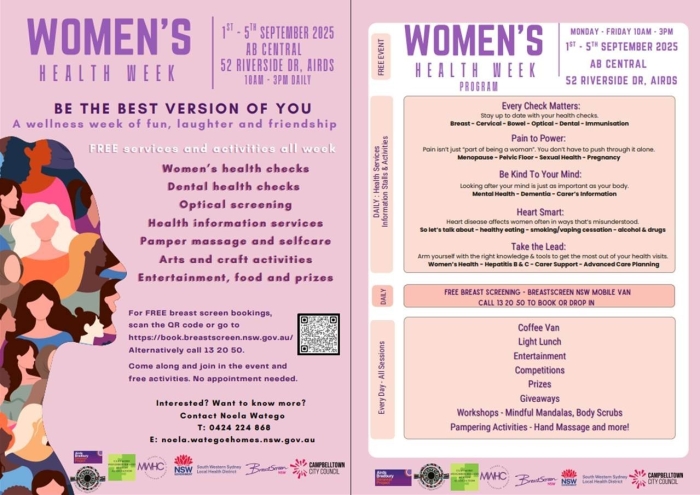 Women’s Health Week event