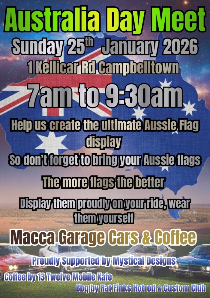 Australia Day Meet - Macca Garage Cars and Coffee