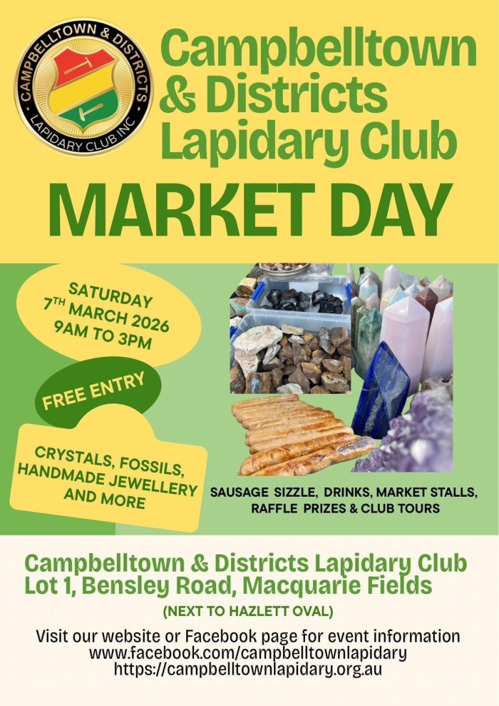 Campbelltown & Districts Lapidary Club Market Day