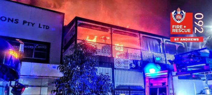 The Historical Whiteman Building in Camden goes up in flames