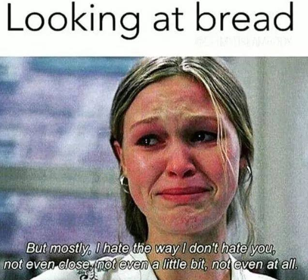 Carb loading for the weekend just feels like the…
