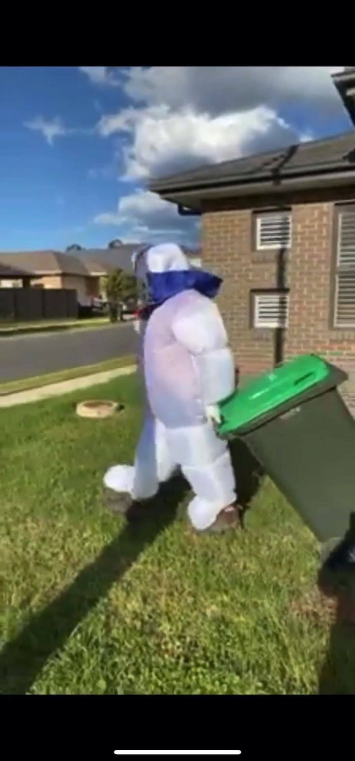 When putting out the bins the out, is the only…