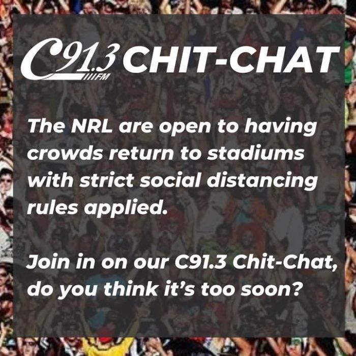 The first NRL match is set to return on Friday…