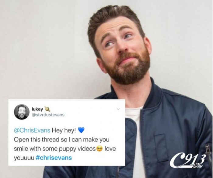 #AWKWARD Captain America star, Chris Evans shared…