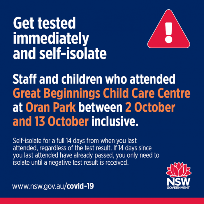 #LATEST - NSW Health is upgrading health advice…