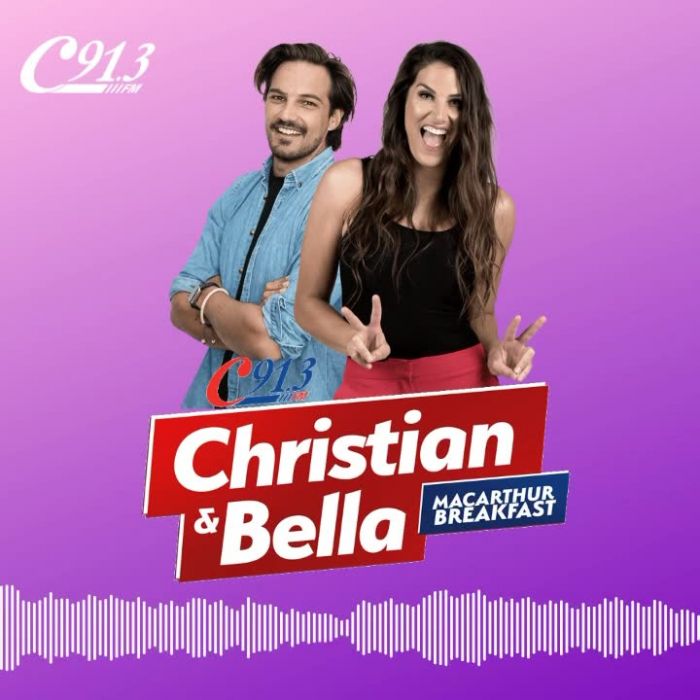 Christian and Bella on Macarthur Breakfast weigh…
