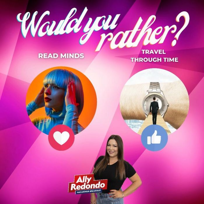Which would you pick?   #AllyRedondoC913 #C913FM…