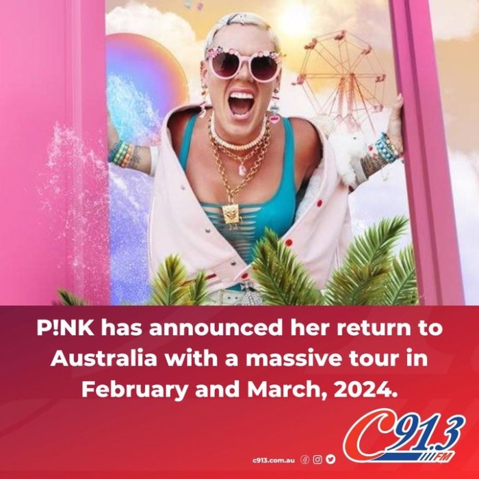 P!NK’s Summer Carnival 2024 will kick off in… c91.3FM Macarthur's