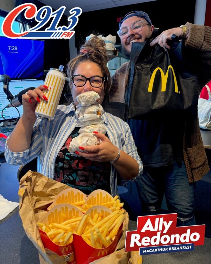 McDonald’s in Macarthur dropped Ally and the…
